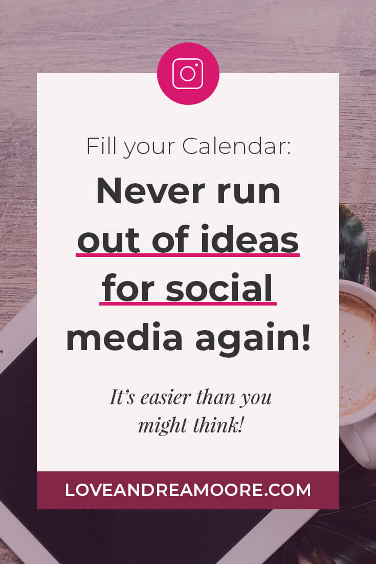 Never run out of ideas for social media again! It's easier than you might think!