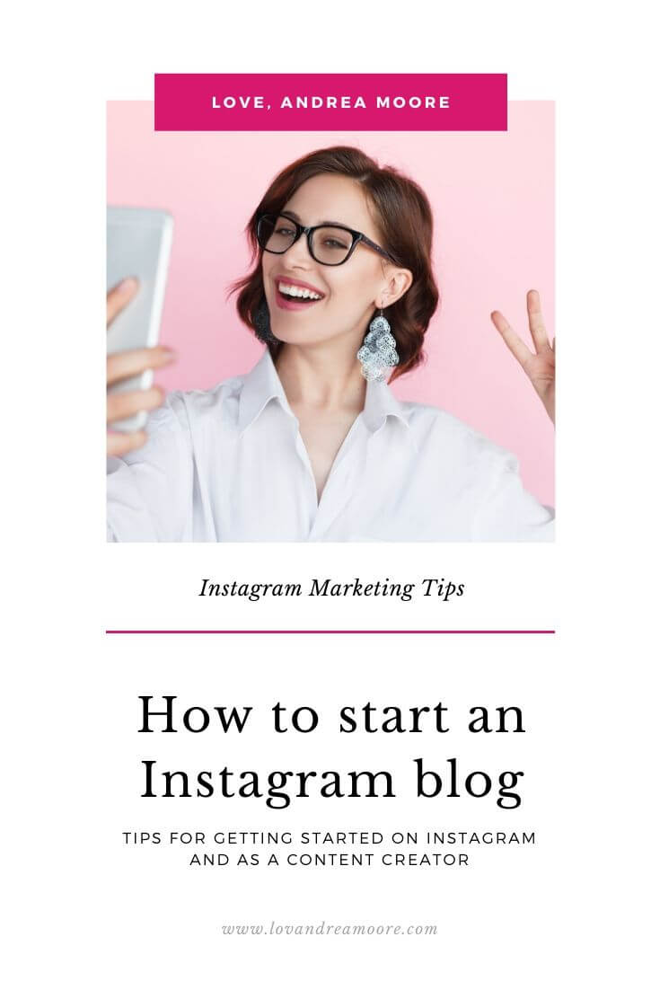 how to start an instagram blog